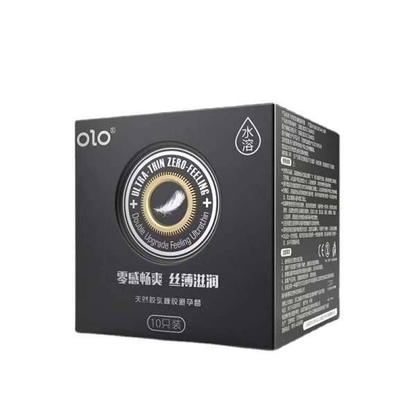 OLO避孕套NEO超薄001锁精控时玻尿酸安全套10只装成人情趣46541